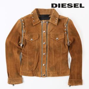 ディーゼル DIESEL スウェードレザージャケット レディース 山羊革 本革 デタッチャブルスリーブ L-TAHALI｜tutto-tutto