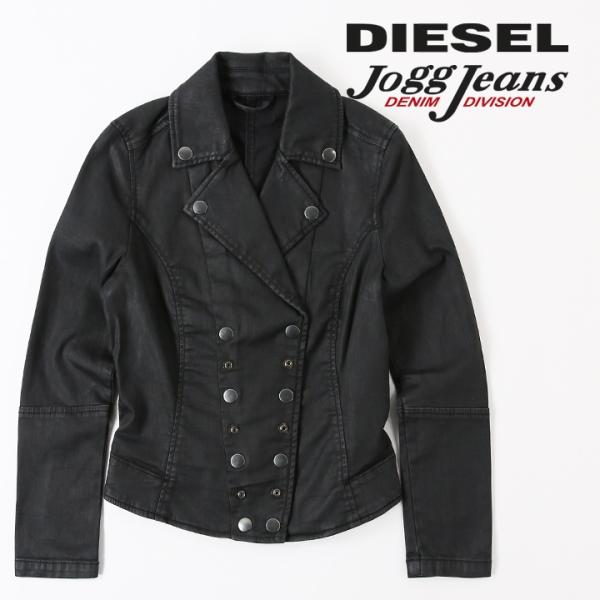 ディーゼル DIESEL デニムジャケット レディース コーティング加工 ストレッチ スウェットデニ...