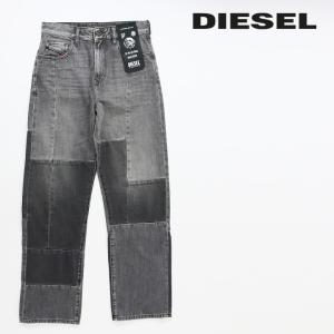 ディーゼル DIESEL ジーンズ デニム パンツ レディース ヴィンテージダメージ加工 ブロック切替 ストレート D-REGGY-GO｜tutto-tutto