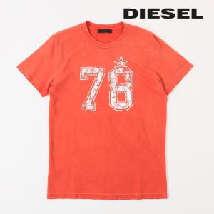 ディーゼル DIESEL 半袖Tシャツ カットソー メンズ ヴィンテージ加工 ダメージ加工 プリント T-FLAVIA-IB｜tutto-tutto