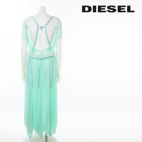 ディーゼル DIESEL シフォンマキシワンピース レディース バックオープン バックシャン D-T...