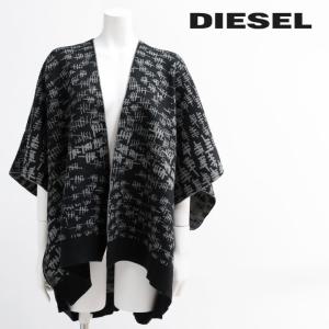 ディーゼル DIESEL ニットケープ レディース 総柄 ニットマント