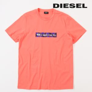 ディーゼル DIESEL 半袖Tシャツ カットソー メンズ プリント コットン ビーチウェア カバーアップ BMOWT-JUST-B｜tutto-tutto