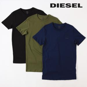 ディーゼル DIESEL 半袖Tシャツ カットソー メンズ 3枚組 シンプル コットン 薄手 アンダーウェア インナー UMTEE-JAKETHREEPACK