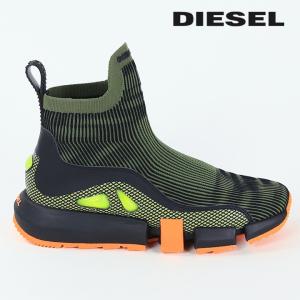 ディーゼル DIESEL ソックススニーカー 靴 メンズ ストライプニット H-PADOLA MID TREK｜tutto-tutto