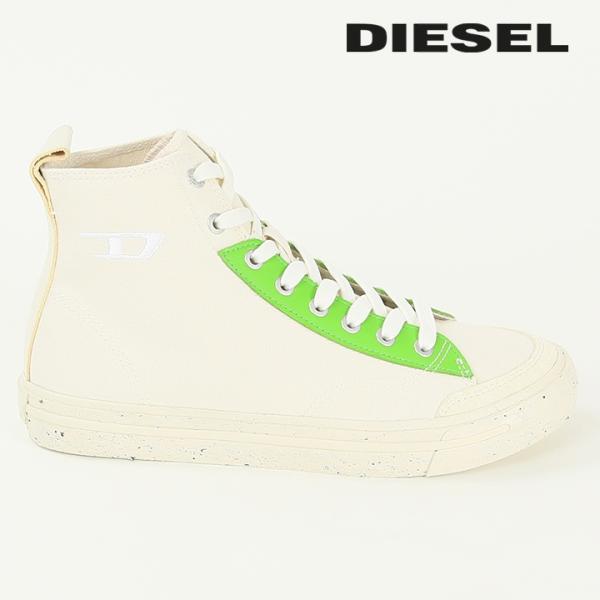 ディーゼル DIESEL ミドルカットスニーカー 靴 メンズ サスティナブル リサイクルキャンバス ...