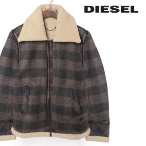 ディーゼル DIESEL 中ボアジャケット メンズ チェック柄