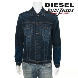 ディーゼル DIESEL デニムジャケット メンズ 切替デザイン スウェット