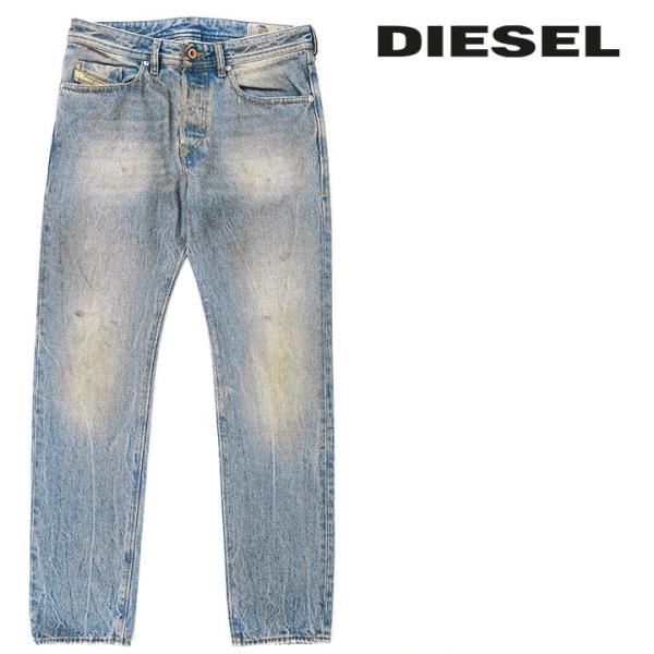 ディーゼル DIESEL ジーンズ デニム パンツ メンズ ヴィンテージ汚しユーズドダメージ加工 レ...