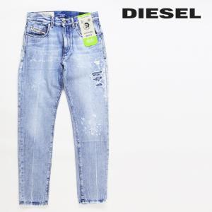 ディーゼル DIESEL ジーンズ デニム パンツ メンズ サスティナブル グリーンレーベル クラッシュダメージ加工 スリム D-STRUKT｜tutto-tutto