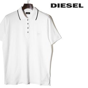 ディーゼル DIESEL 半袖ポロシャツ カットソー メンズ ワンポイント刺繍 ボーダーワッフル コットン T-MILY