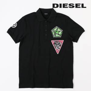 ディーゼル DIESEL 半袖ポロシャツ メンズ パッチワーク装飾 袖口リブ T-WEET-E2｜買っCiao!トゥット トゥット