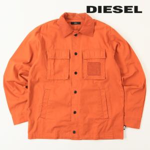 ディーゼル DIESEL 長袖コットンシャツ メンズ 異素材ミックス 厚手 S-GUNN-LS｜tutto-tutto