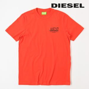 ディーゼル DIESEL 半袖Tシャツ カットソー メンズ サスティナブル グリーンレーベル ロゴプリント クルーネック T-JUST-A33｜tutto-tutto