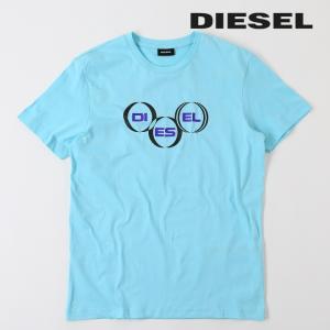 ディーゼル DIESEL 半袖Tシャツ カットソー メンズ ラバーロゴ プリント クルーネック T-DIEGOS-K39｜tutto-tutto