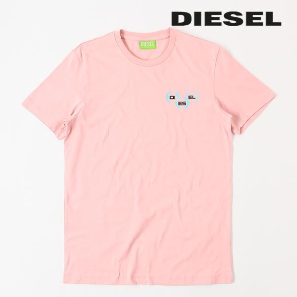 ディーゼル DIESEL 半袖Tシャツ カットソー メンズ サスティナブル グリーンレーベル ワンポ...