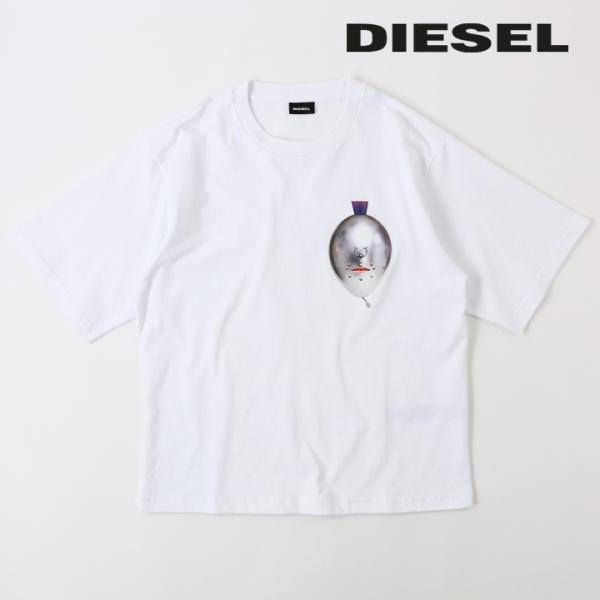 ディーゼル DIESEL 半袖Tシャツ カットソー メンズ グラフィックプリント クルーネック T-...