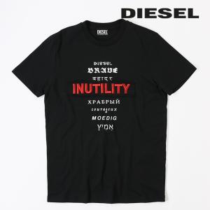 ディーゼル DIESEL 半袖Tシャツ カットソー メンズ 刺繍ロゴ ラウンドネック T-DIEGOS-B6｜tutto-tutto