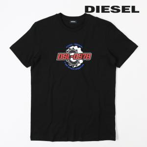 ディーゼル DIESEL 半袖Tシャツ カットソー メンズ フロントプリント ラウンドネック コットン T-DIEGOS-K21｜tutto-tutto