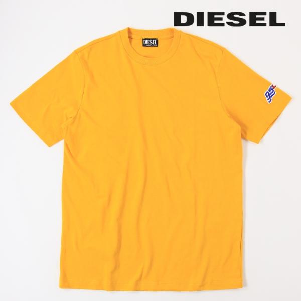 ディーゼル DIESEL 半袖Tシャツ カットソー メンズ ワンポイントロゴワッペン ヘビーウェイト...