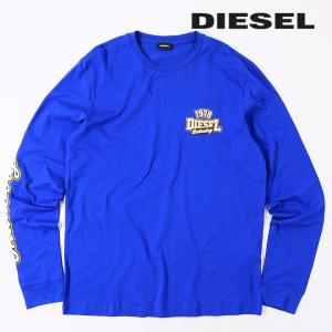 DIESEL ディーゼル 長袖Tシャツ カットソー メンズ ロゴプリント ロンT