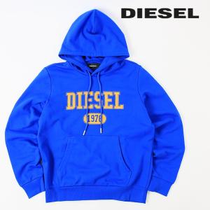 ディーゼル DIESEL スウェットパーカー メンズ ヒビ割れ加工 ロゴプリント プルオーバー フードパーカー S-GINN-HOOD-K25｜tutto-tutto