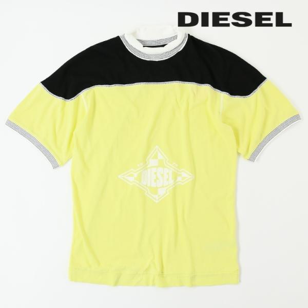 ディーゼル DIESEL 半袖Tシャツ カットソー メンズ ロゴプリント コットン T-OLLAR
