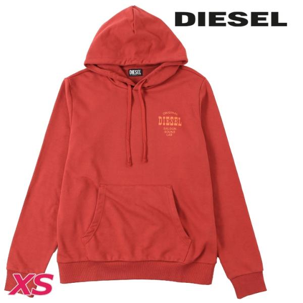 ディーゼル DIESEL プルオーバースウェットパーカー メンズ ロゴプリント レギュラーフィット ...