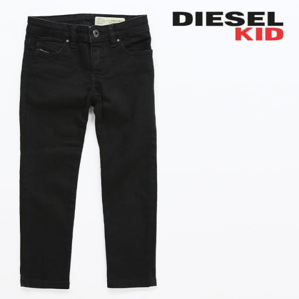 ディーゼルキッズ DIESEL KID ブラックデニム ジーンズ ジュニア ガール ストレッチ スー...