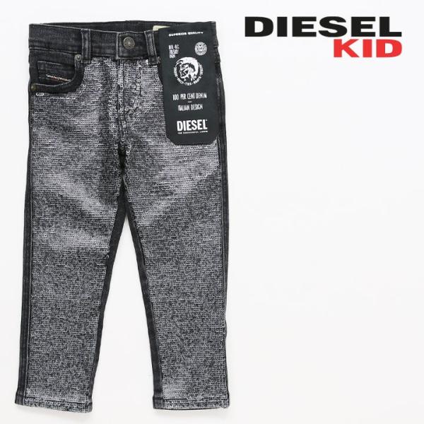 ディーゼルキッズ DIESEL KID ブラックデニム パンツ ジュニア ガール スパンコール 子ど...