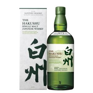 100周年限定ラベル サントリー シングルモルトウイスキー  白州 NV ノンビンテージ 43度 700ml ギフトカートン付き 包装可 誕生日 プレゼント ギフト 贈りもの｜tutuigura