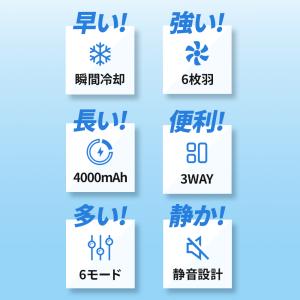 ハンディファン -26℃瞬間冷却 冷却プレート...の詳細画像2