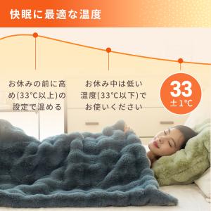 ふわとろ毛布 電気毛布 掛け敷き兼用 10段階...の詳細画像5