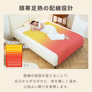 電気毛布 掛け敷き ふわとろ毛布 ブランケット...の詳細画像5