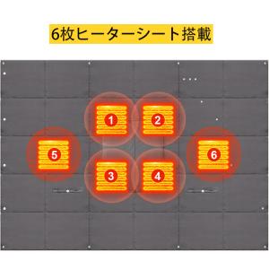 電気毛布 RA02 裏起毛 電気ひざ掛け 6W...の詳細画像3