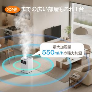 【新登場7.0インチ大画面】ハイブリッド加湿器...の詳細画像5