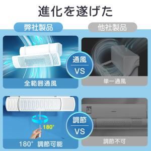 エアコン 風よけカバー 電動タイプ 左右調節モ...の詳細画像5