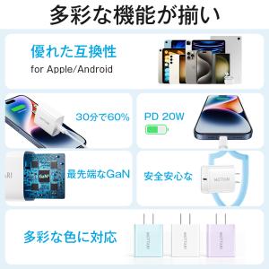「20W GaN急速充電セット」iphone ...の詳細画像2