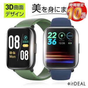 itDEAL メンズ腕時計 スマートウォッチ 血圧測定 皮膚温変動測定 1.75インチ IP68防水 心拍計 歩数計 血中酸素 GPS連携 腕時計 曲面ガラス採用着信通知 睡眠検測｜TUTUYO