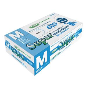 フジ スーパーニトリルグローブ 粉無ブルーM 100枚 : オオサキ ヤフー