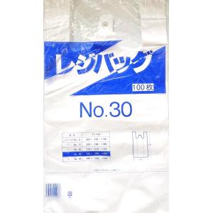 福助 レジバッグ No.30 厚口 100枚 乳白 レジ袋｜tuuhan-tamashop