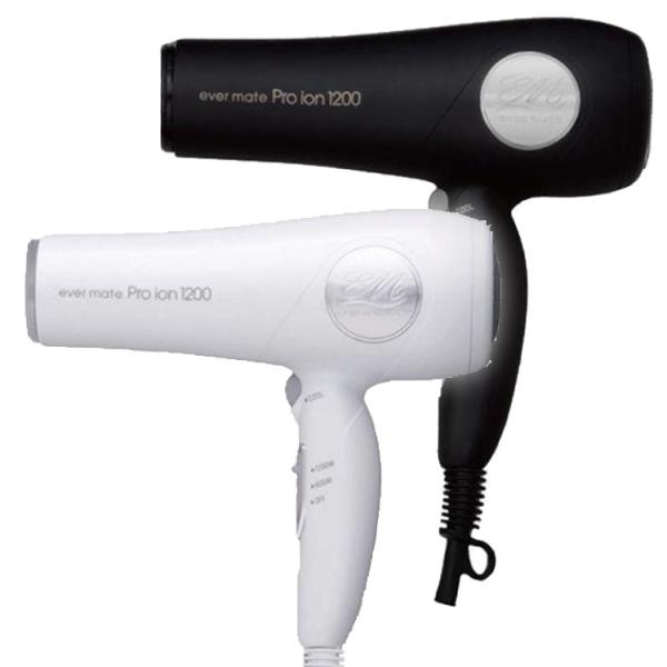 エバーメイト プロイオンドライヤー 1200 竹炭パワー 遠赤外線効果 マイナスイオン イオナイザー...