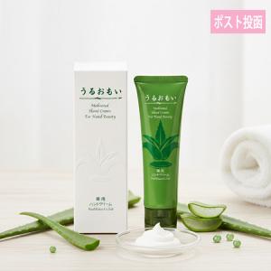 うるおもい薬用ハンドクリーム 70g P&M薬用ハンドクリーム アロエエキス 撥水 手荒れ ハンドコート 美容師 看護師 保護 あかぎれ ハンドケア