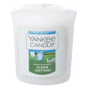 サンプラー クリーンコットン アロマキャンドル ヤンキーキャンドル YANKEE CANDLE ロウソク 香り ホワイトフラワー レモンの香り｜tuyakami