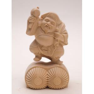 〜木彫り　大黒様〜  一刀彫 / 素材： 素材：桧