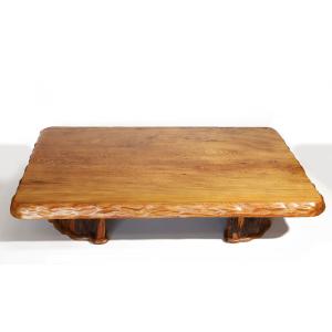 屋久杉 テーブル 一枚板 　　仕様：無垢 / 素材：屋久杉（座卓 無垢板 年輪 木目）~｜tuyama