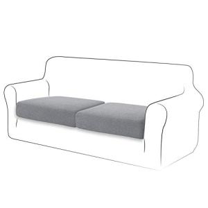 TIANSHU 2枚セット ソファー座面カバー 1人掛け,ソファー クッション カバー 無地 縦横弾力 ストレッチ フィット