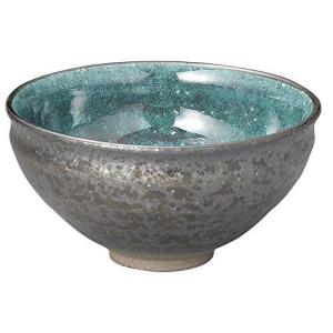 セトモノホンポ 鉄結晶塗分京型抹茶碗     茶道 野点 お稽古 日本土産