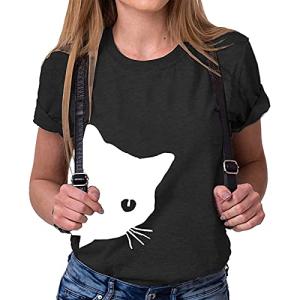 猫 Tシャツ 半袖 ネコ 柄 トップス レディース 猫 ねこ キャット 部屋着 ルーム ルームウェア ねま