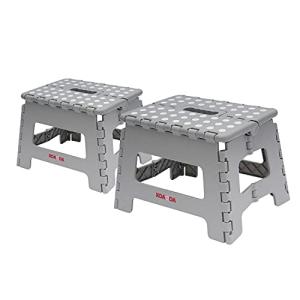 KOADOA 踏み台 折りたたみ コンパクト ステップ台 脚立 折り畳み椅子 子供 大人兼用 腰掛け 折り畳むスツール 高さ22cm 軽量 収納便利